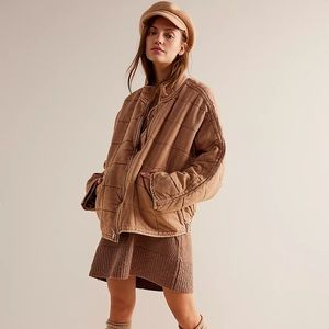 Free People Dolman Quilted Jacket size M